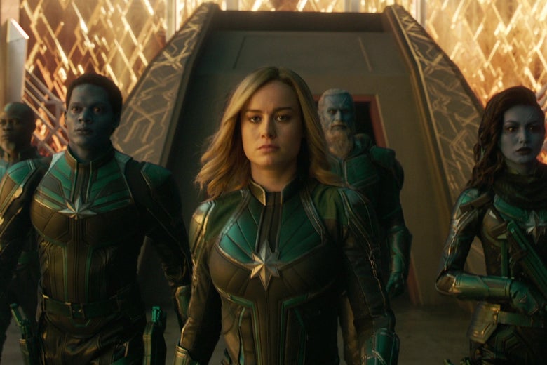 Brie Larsen in Captain Marvel.
